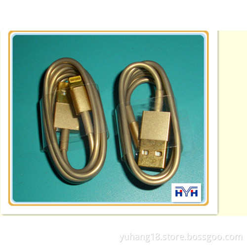 New Golden Champagneusb Cable for Apple 8 Pin